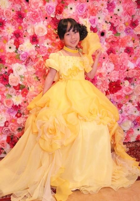 キッズドレス貸出 大きな花がポイントのプリンセスドレス サイズ １２０ １３０ いがらしゆみこ美術館公式オンラインショップ 話題のプリンセス ピンクカレーやいがらしゆみこの少女漫画グッズ専門店