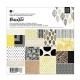 Basic Grey (ベーシックグレイ)- 6x6インチペーパーパッド (片面印刷/36枚入り)- Barista