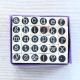 ウッドマウント ミニサイズのアルファベットスタンプ - Round