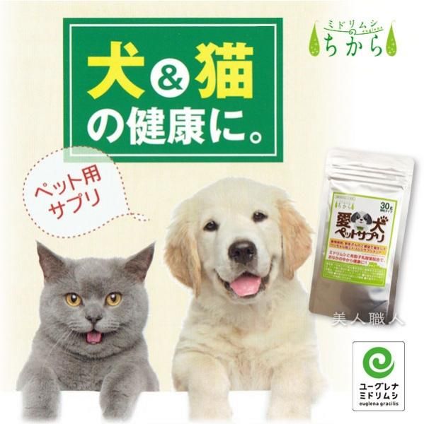 愛犬ペットサプリ ミドリムシのちから 30g 送料無料 正規取扱店 ユーグレナサプリメント ミドリムシ サプリメント みどりむし ユーグレナ