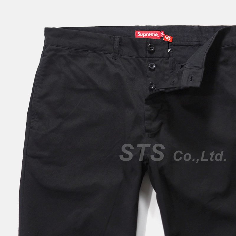 supreme chino pant 36 black stars - チノパン