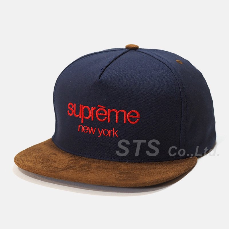 シュプリームSupreme Leather Visor 6-Panel Blue+aykana.ma