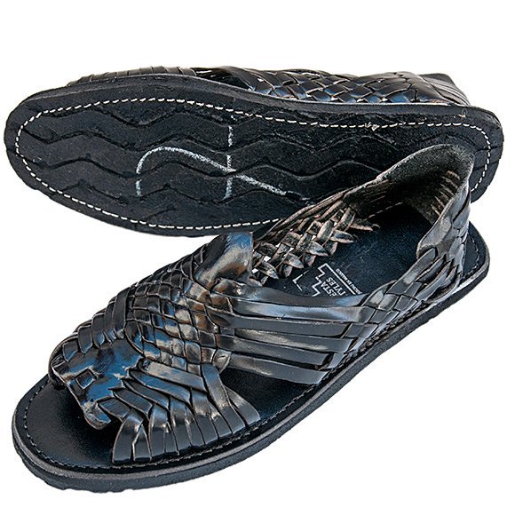 black mexican sandals