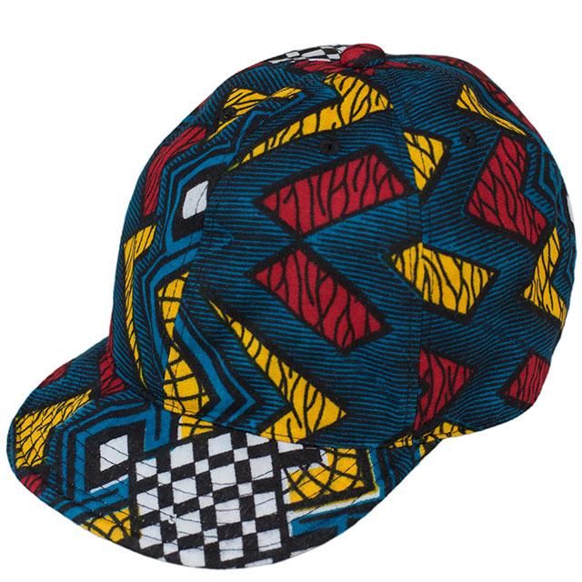 Higher African Batik Kitenge Cap Blue セレクトショップ リズム横浜 オンラインストア