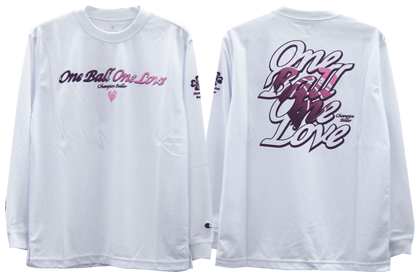 Champion チャンピオン ウィメンズ昇華プラクティスロングスリーブtシャツ One Ball One Love Nakagawa Sports 横須賀バスケットボール協会事務所 バスケットボール専門店 Asics アシックス In The Paint インザペイント On The Court オンザコート Pass The