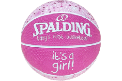 SPALDING[スポルディング] べビーズ ファースト バスケットボール ガール ラバーボール 1号球【65-891Z】