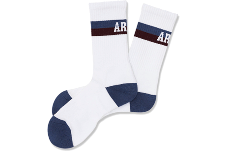 Arch bi-color crew mid. socks /  Х顼 롼 ߥɥ륽å