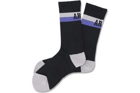 Arch bi-color crew mid. socks /  Х顼 롼 ߥɥ륽å