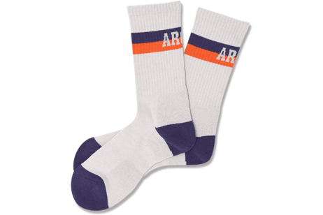 Arch bi-color crew mid. socks /  Х顼 롼 ߥɥ륽å