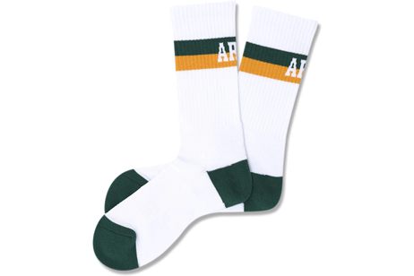 Arch bi-color crew mid. socks /  Х顼 롼 ߥɥ륽å