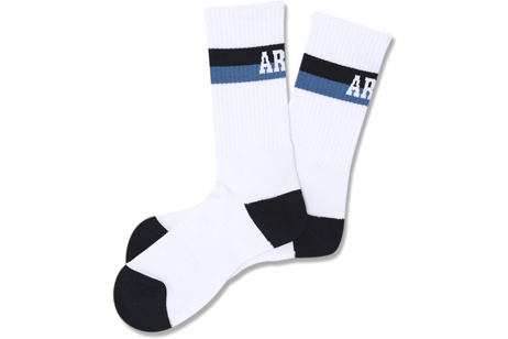 Arch bi-color crew mid. socks /  Х顼 롼 ߥɥ륽å