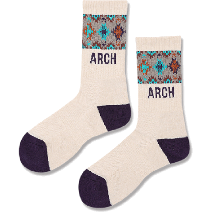 Arch native pattern crew mid. socks /  ͥƥ ѥ 롼 ߥɥ륽å