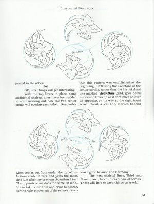 Drawing Floral Patterns For Leather Tooling With Acanthus Leaves