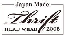 日本製　オリジナルデニム帽子　THRIFT