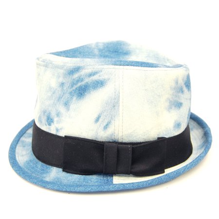 フェドーラハット （ムラブリーチ） - 日本製 オリジナルデニム帽子 THRIFT