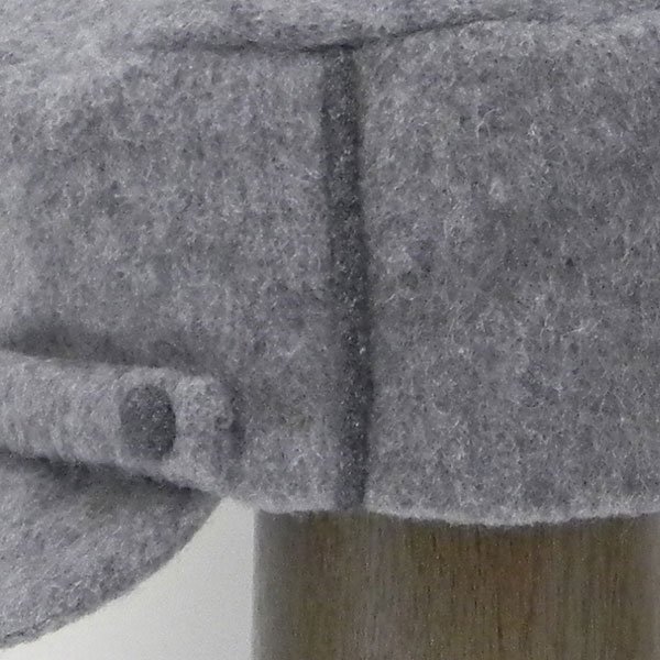 ケピ帽（フランスの制帽風キャスケット）グレー