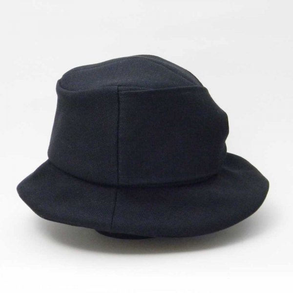 【カスタムオーダー帽子】リボンソフトハット（ブラック）58.5cm仕上 C.M様【OD2359】