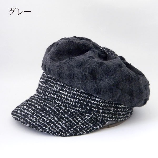 ボタンキャスケット BLACK www.fayrouz.ch