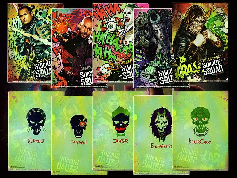 スーサイドスクワッドSUICIDE SQUAD ミニクリアファイルセット