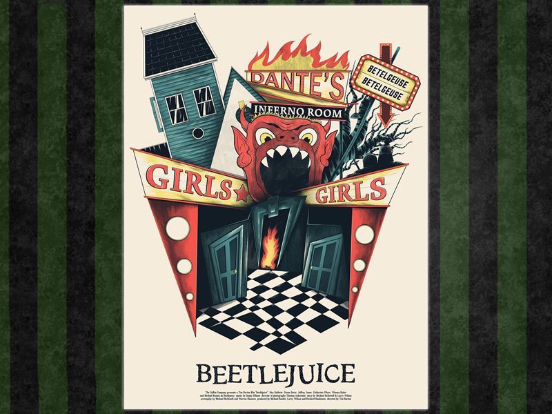 ビートルジュースBEETLEJUICE アーティストポスターLE125 - BANDIT- Selected Toys