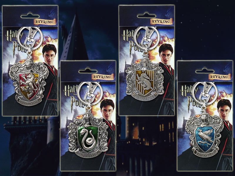 ハリーポッターHarry Potter メタルキーリング/ホグワーツ魔法魔術学校・各寮エンブレム - BANDIT- Selected Toys