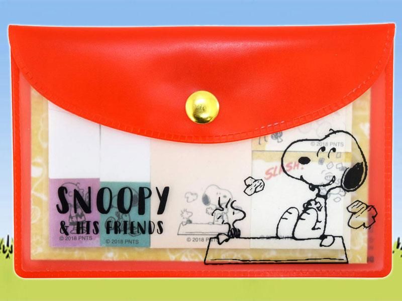 ピーナッツpeanuts ケース入り付箋メモ 犬小屋 スヌーピー ウッドストック Bandit Selected Toys