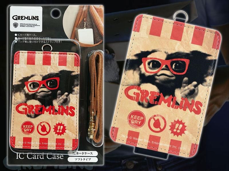 グレムリンGREMLiNS ストラップ付きICカードケース モノクロ