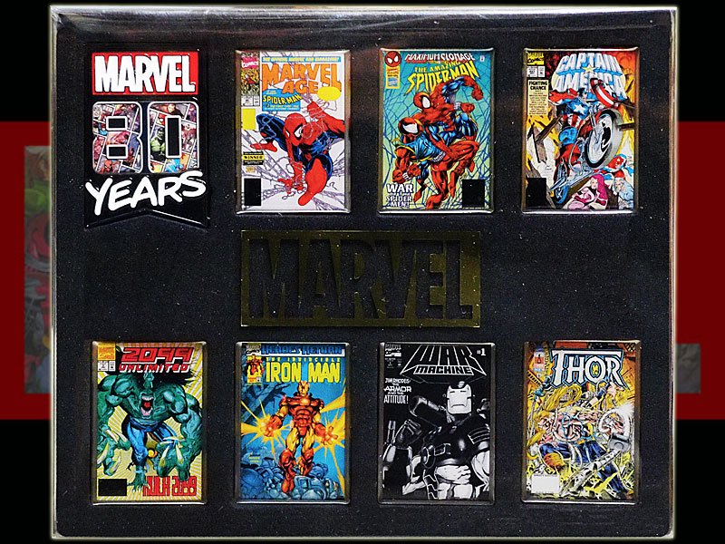 マーベルMARVEL マーベルコミックス80周年記念 コミックカバーデザインピンバッジセット - BANDIT- Selected Toys