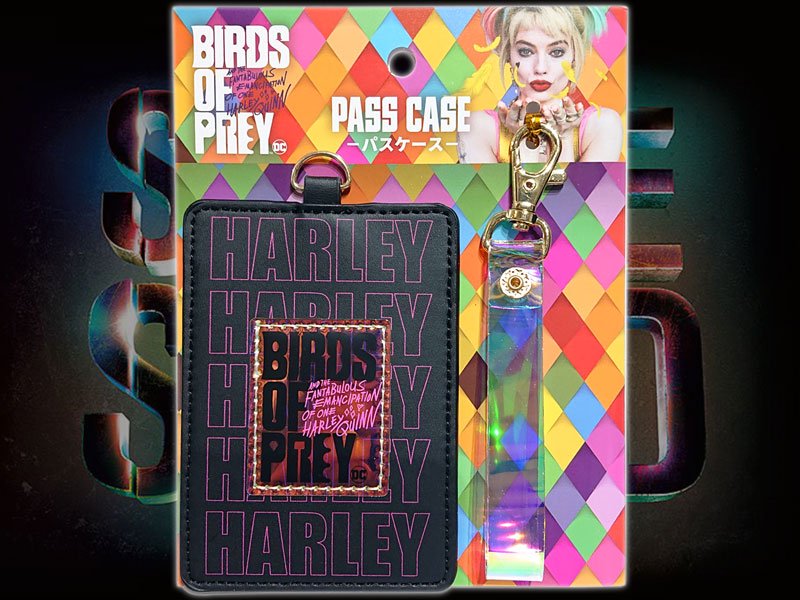 ハーレイ・クインの華麗なる覚醒 BIRDS OF PREY ストラップ付PUレザーパスケース - BANDIT- Selected Toys