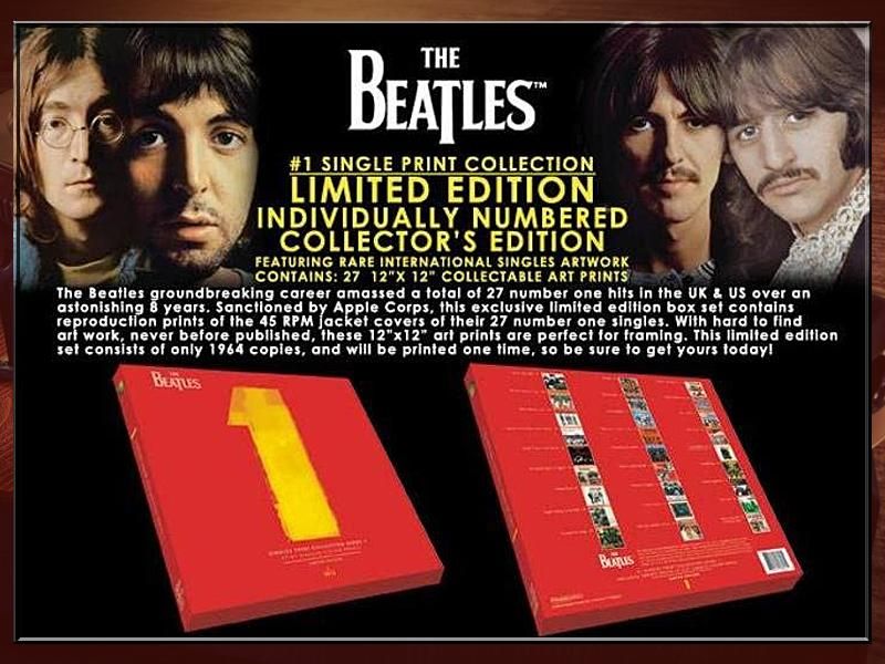 ビートルズThe BEATLES ベストアルバム「1」シングルカバーアートポスターコレクション - BANDIT- Selected Toys