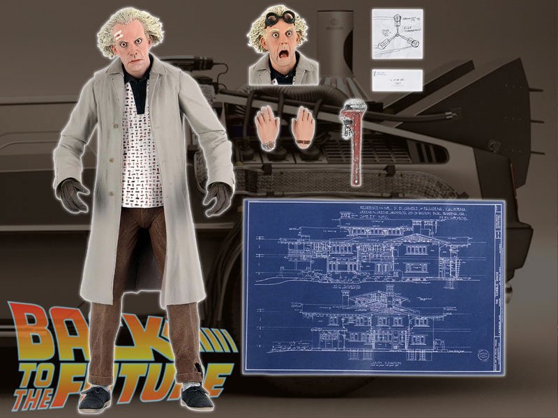 バックトゥーザフューチャーBACK TO THE FUTURE NECAアクションフィギュアシリーズ/ドク エメット・ブラウン アルティメット -  BANDIT- Selected Toys