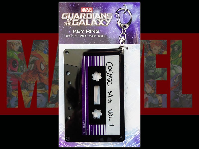 マーベルMARVEL ガーディアンズオブギャラクシー カセットテープ型キーホルダー/COSMIC MIX VOL.1 - BANDIT-  Selected Toys