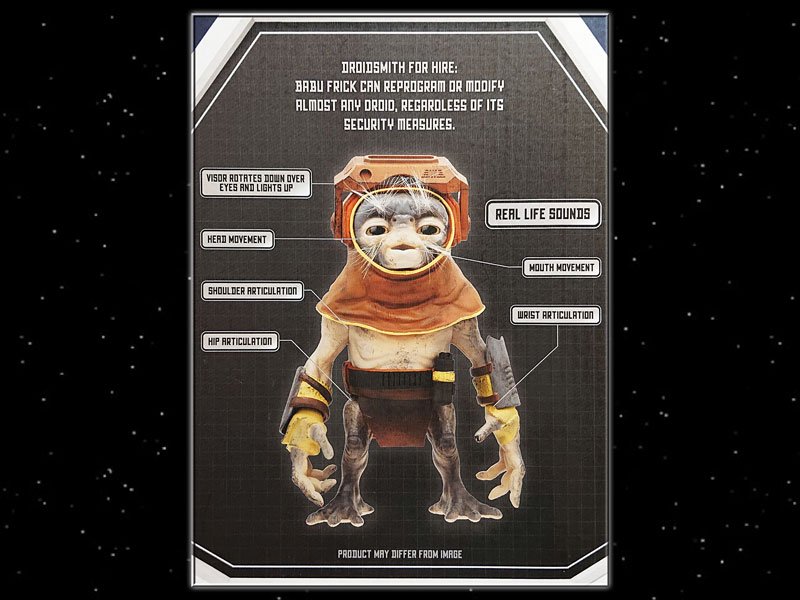 スターウォーズSTAR WARS USDLギャラクシーズ・エッジ バブ・フリック エレクトロニック・トーキングドール - BANDIT-  Selected Toys