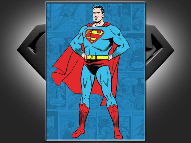スーパーマンSUPERMAN　フリッジマグネット/DCコミックレトロスタイル - BANDIT- Selected Toys