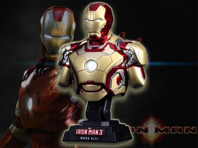 アイアンマンIRON MAN3ホットトイズバスト1/4スケールコレクティブル/マーク42 - BANDIT- Selected Toys