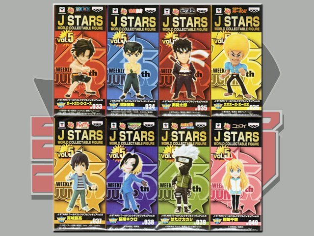 週刊少年ジャンプ創刊45周年記念バンダイワールドコレクタブルフィギュアJ STARSシリーズ5コンプリート - BANDIT- Selected  Toys