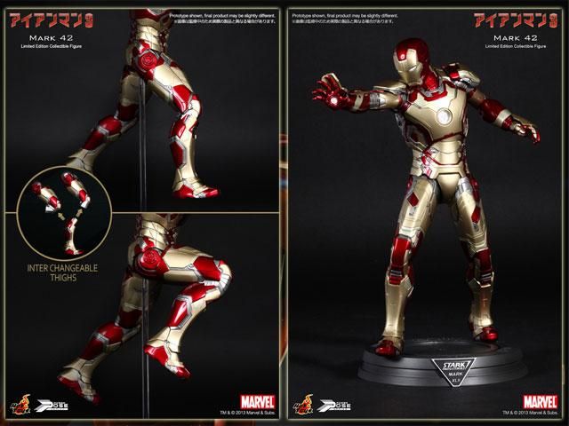 アイアンマン3 Iron Man HOT TOYS パワー・ポーズ1/6スケール限定可動フィギュア/マーク42 - BANDIT- Selected  Toys