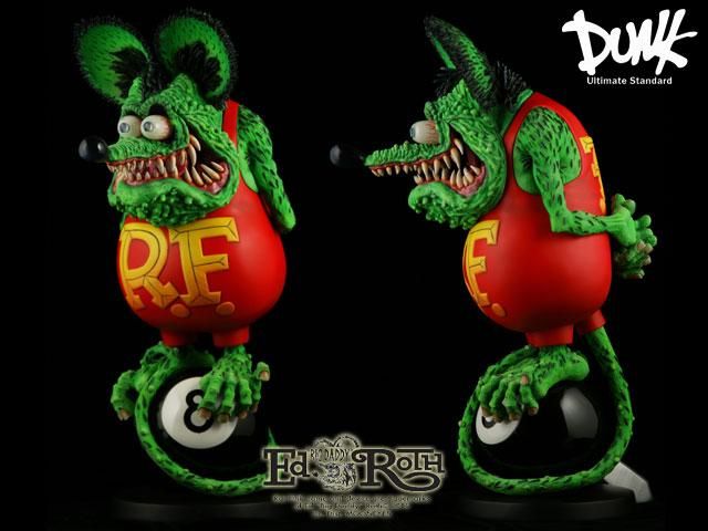 ラットフィンクRAT FINK ソフビ製塗装済完成品 (8Ball Edition)DUNK 