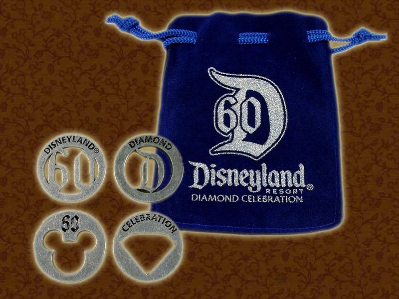 ディズニーランド60周年記念イベント限定 ダイヤモンドセレブレーション コイン 4枚セット Bandit Selected Toys