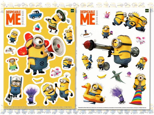 怪盗グルーの危機一発 Despicable Me ミニオン・メイド ステッカー 2