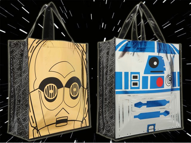 スターウォーズSTAR WARS C-3PO ＆ R2-D2 両面プリントショッパー