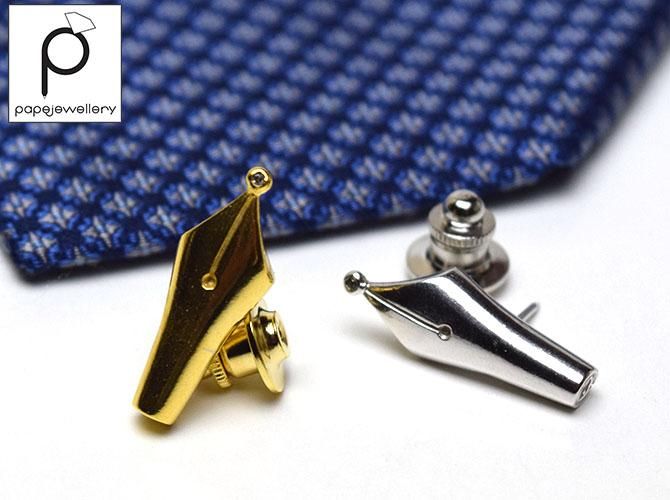Papejewellery パペジュリー Nib ニブ タイピン ネクタイピン おしゃれで 珍しい文房具 海外 輸入文具 通販 フライハイト ステーショナリー Papejewellery パペジュリー Nib ニブ タイピン ネクタイピン おしゃれで 珍しい文房具 海外 輸入文具 通販 フライハイト ステーショナリー