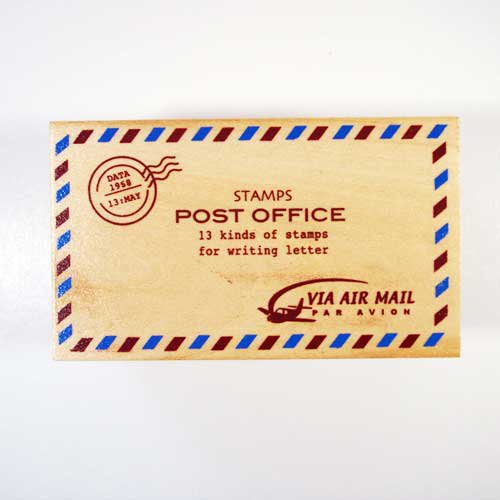 木製スタンプ Post Office 郵便マーク おしゃれで 珍しい文房具 海外 輸入文具 通販 フライハイト ステーショナリー