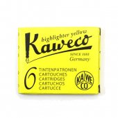 KAWECO カヴェコ インクカートリッジ（6本入り） / ハイライターイエロー