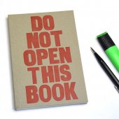 SUKIE スーキー レタープレス ノート [ DO NOT OPEN THIS BOOK ( この本を開けるな！ ) ]　V035