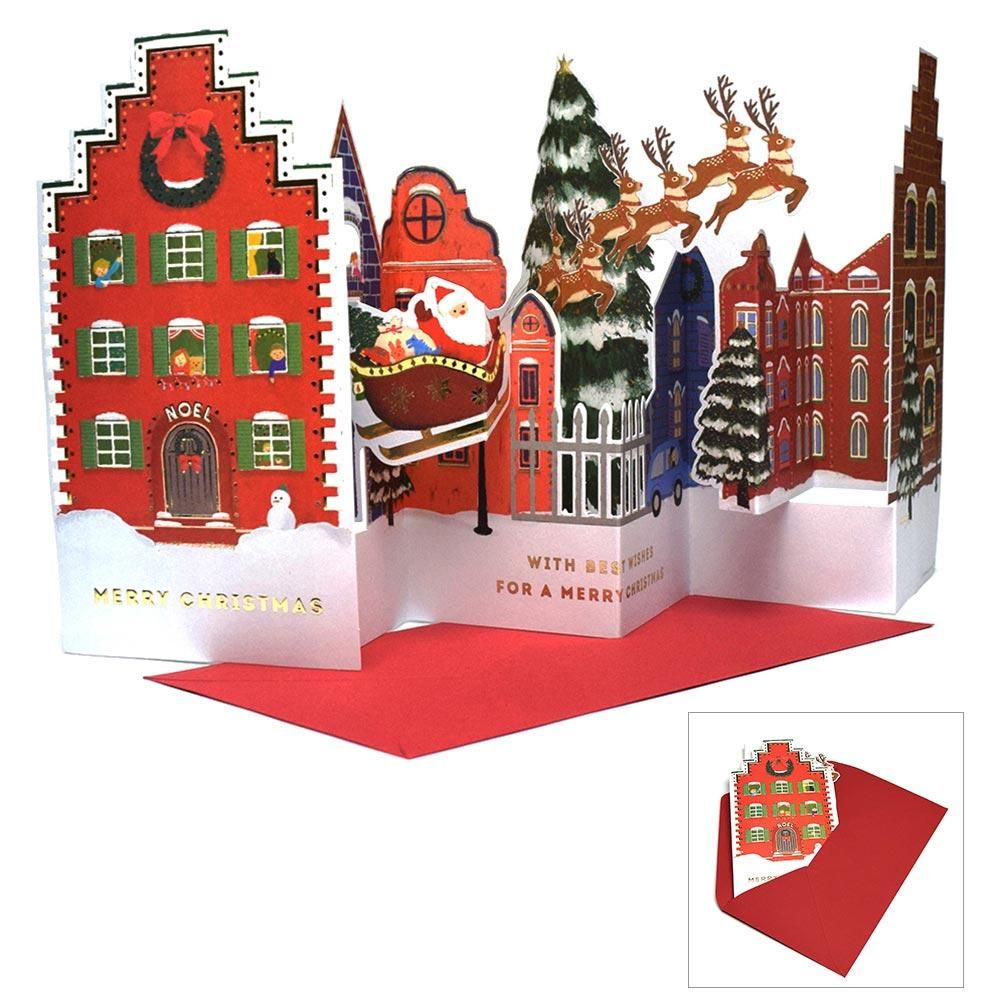 クリスマス サンタクロース ポップアップカード タウン Et 137 おしゃれで 珍しい文房具 海外 輸入文具 通販 フライハイト ステーショナリー クリスマス サンタクロース ポップアップカード タウン Et 137 おしゃれで 珍しい文房具 海外 輸入文具 通販 フライハイト ステーショナリー