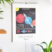 【送料無料】2023 カレンダー  CAVALLINI カバリーニ ウォールカレンダー　[天体]