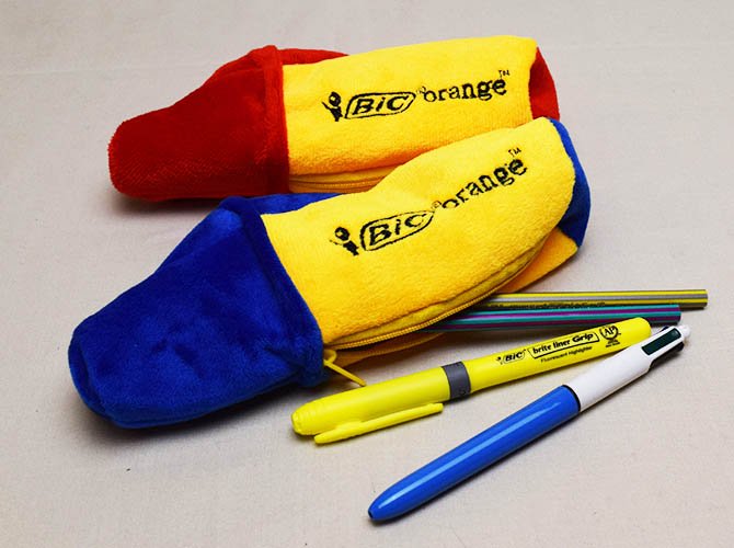 BiC ビック オレンジペンケースセット - おしゃれで 珍しい文房具 海外