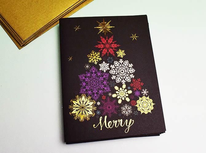 Galison ホログラム入り クリスマスカード セット Festive Snow Tree おしゃれで 珍しい文房具 海外 輸入文具 通販 フライハイト ステーショナリー Galison ホログラム入り クリスマスカード セット Festive Snow Tree おしゃれで 珍しい文房具 海外 輸入文具 通販 フライハイト ステーショナリー