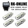 RK-ONLINE LEDウインカーセット：T20 2835x27連x4個+8ピンウインカーリレー：圧倒的な明るさとステルス性を実現！